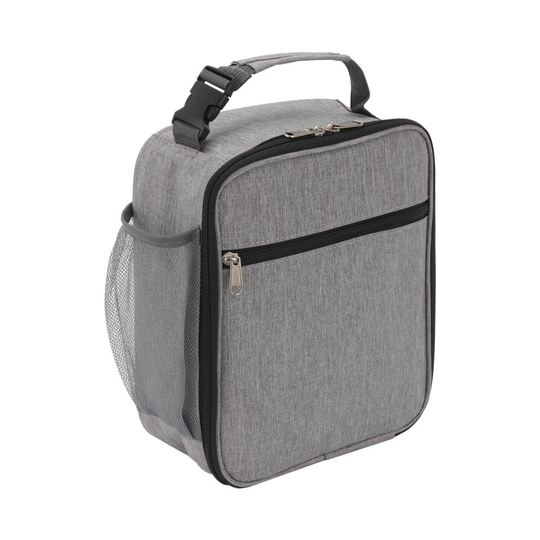 (Gray) Insulated Lunch Bag Box for Thermos Cooler Hot Cold Adult Tote Food