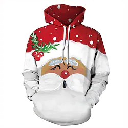 Inspired by Christmas Santa Claus Hoodie Cartoon Manga Anime Graphic Hoodie For Men's Women's Unisex Adults' 3D Print 100% Polyester Lightinthebox