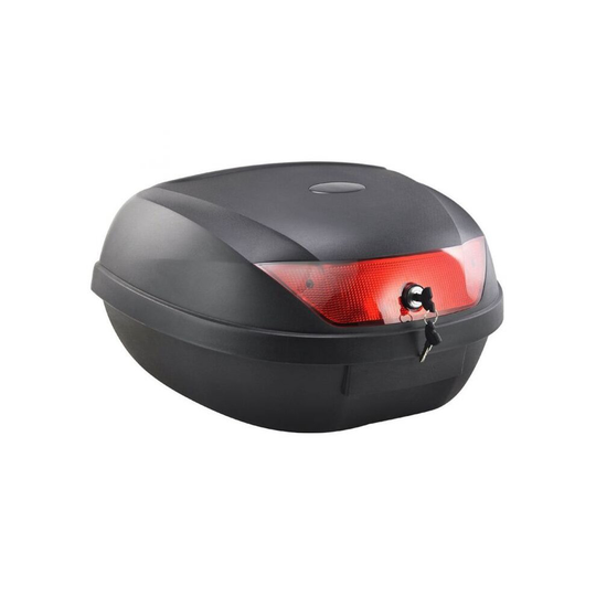 52L Motorcycle Top Box Back 2 Helmet Case Luggage Storage Motorbike