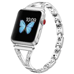 Watch Band for Apple Watch Series 8/7/6/5/4/3/2/1/SE Apple Jewelry Design Stainless Steel Wrist Strap Lightinthebox