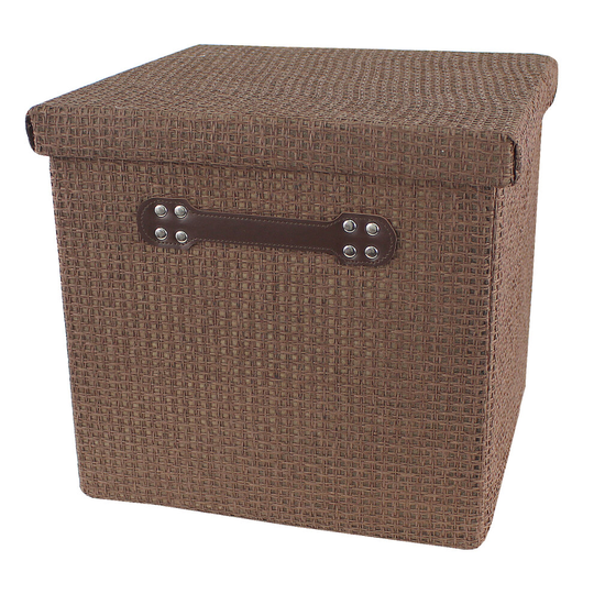 Rattan Foot Stool Storage Box Ottoman Foldable Furniture Seat Rest Folding Cube