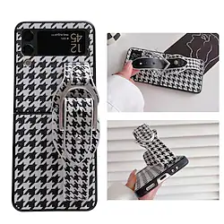Phone Case For Samsung Galaxy Flip Z Flip Z Flip 4/3/2 Z Fold 4 Z Fold 3 Portable Flip Fashion Solid Colored PC Lightinthebox