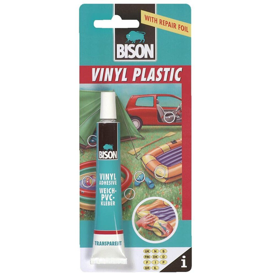 2 x 6305321 Bison Vinyl PVC Soft Plastics Repair Adhesive Glue 25ml Extra Strong and Waterproof