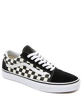 Vans Ua Old Skool - Black/White, Black/White, Size 3, Women