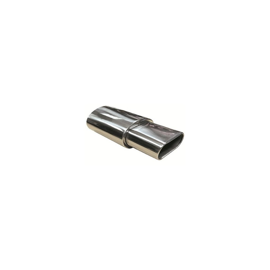 Oval Tip Exhaust Muffler Universal Fit Back Box