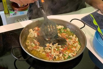Small Group Cooking Class of Tapas and Paella in Madrid