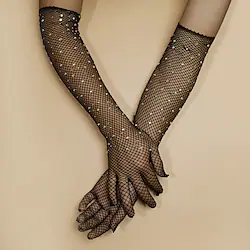 Charleston Retro Vintage Roaring 20s 1920s The Great Gatsby Long Gloves Women's Costume Vintage Cosplay Party / Evening Gloves Masquerade Lightinthebox