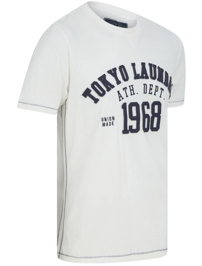 T-Shirts Larker Motif Cotton Jersey T-Shirt In Snow White - Tokyo Laundry / S - Tokyo Laundry