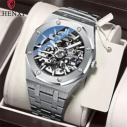 CHENXI Automatic Mens Watches Top Brand Mechanical Tourbillon Wrist Watch Waterproof Business Stainless Steel Sport Mens Watches Lightinthebox