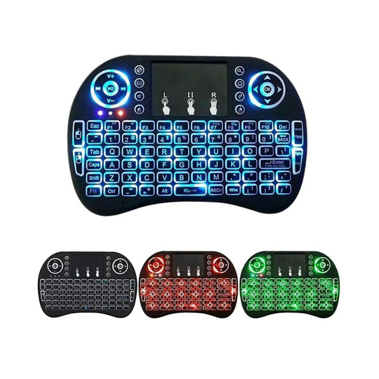 RGB Mini Portable Wireless Keyboard Touchpad For Android Smart TV Box PC Laptop