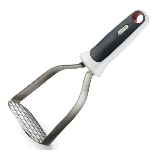 Zyliss Oval Quick Masher Potato Masher - Easy Grip Handle - Robust - White/Grey