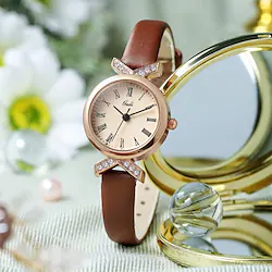 Quartz Watch for Women Analog Quartz Stylish Fashion Casual Waterproof Creative Stainless Steel PU Leather Fashion Creative Lightinthebox