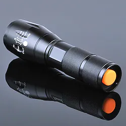 LED Flashlights / Torch Waterproof 3000 lm LED Emitters 5 Mode with Battery and Charger Waterproof Night Vision Camping / Hiking / Caving Everyday Use Cycling / Bike Black / Aluminum Alloy / US Plug Lightinthebox