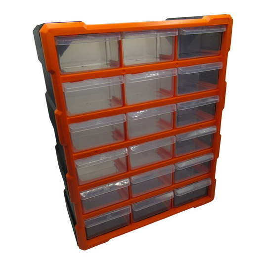 Tool Storage Cabinet Box 18 Draw (Garage Mobile Shed Workshop Light)