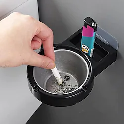 Hanging Cigarette Storage Rack Bathroom Wall Stainless Steel Ashtray Toilet Storage Cup Cigarette Tool Box Lightinthebox