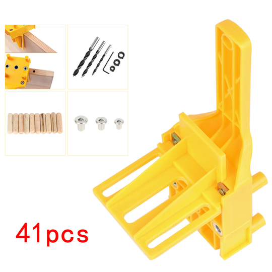 Handheld Woodworking Doweling Jig Drill Guide Wood Dowel Drilling
