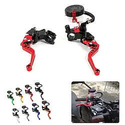 Nawenson Universal 7/8 22mm Motorcycle Clutch Brake Master Cylinder Reservoir Levers Kit Fluid Reservoir Set Cylinder Reservoir Lever Kit Fluid Reservoir Set Lightinthebox