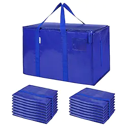 Heavy Duty Oversized Storage Bag for Moving, College Dorm, Traveling, Camping, Christmas Decorations, Packing Supplies, Organizer Tote, Reusable and Sustainable (Blue) Lightinthebox