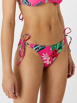 Accessorize Tropical Tie Side Pant - Pink