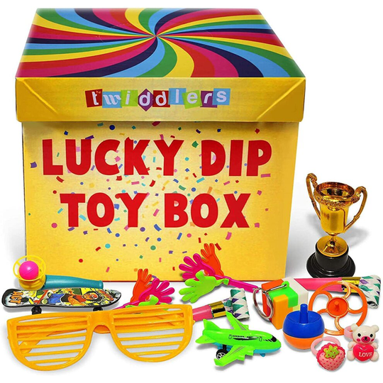 Lucky Dip 100 Prize Toy Box for Parties & Piñatas
