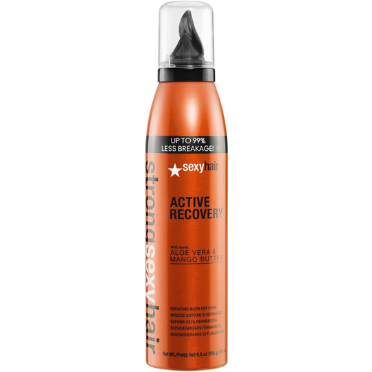 Sexy Hair Strong Active Recovery Repairing Blow Dry Foam, 205 ml