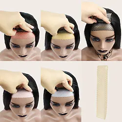 1pc Non-slip Wig Headband and 2pcs Wig Cap Wig Cap for Lace Front Wig Stocking Cap for Women Wig Grip Band Lightinthebox