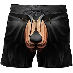 Men's Swim Shorts Swim Trunks Board Shorts Beach Shorts Drawstring Elastic Waist Optical Illusion Print Geometric Pattern Quick Dry Short Beach Exaggerated Casual Rainbow Stretchy Lightinthebox