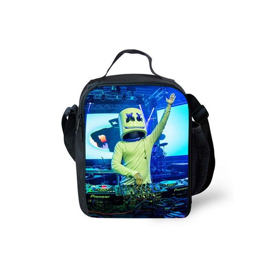(Style 12) Marshmallow DJ Lunch Bag -Thermal Insulated Cooler