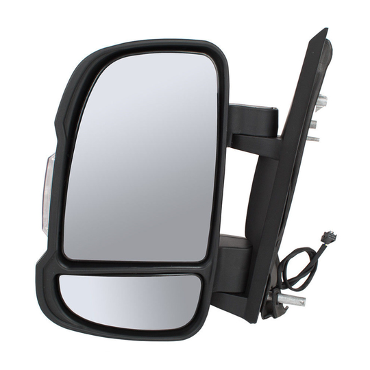 Peugeot Boxer Van 2006-2017 Manual Short Arm Black Wing Door Mirror Passenger Side