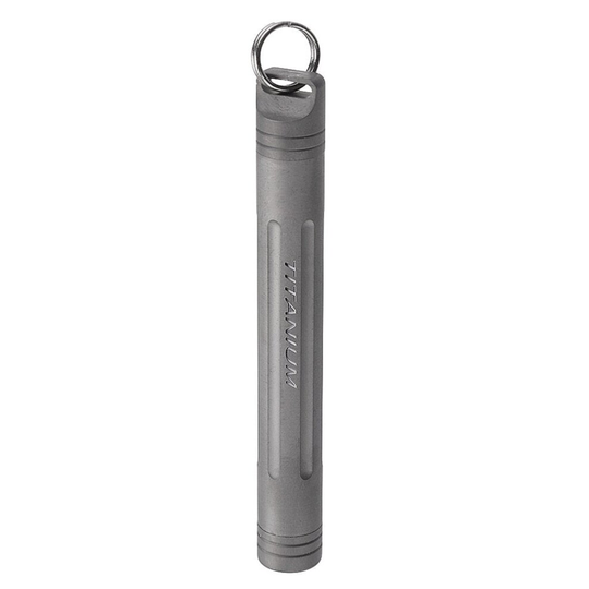 (Silver) Titanium Emergency EDC Storage Box Lightweight Survival Case Capsule Pill Holder