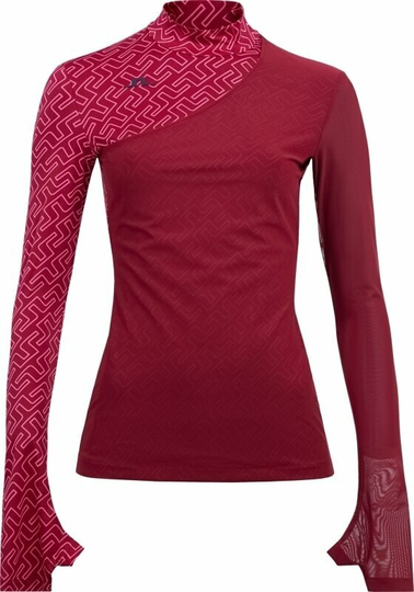J.Lindeberg Jemina Golf Top Hot Pink Bridge Monogram XS