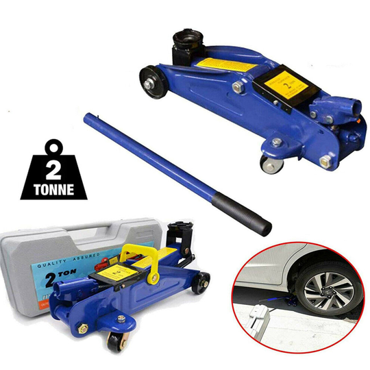 2 Ton 2T 2000kg Heavy Duty Car Van 4x4 Hydraulic Floor Trolley Jack in CASE