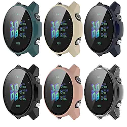 1 Pack Watch Case with Screen Protector Compatible with Garmin FORERUNNER 955 Dust Proof Rugged Bumper Full Cover Tempered Glass / PC Watch Cover Lightinthebox