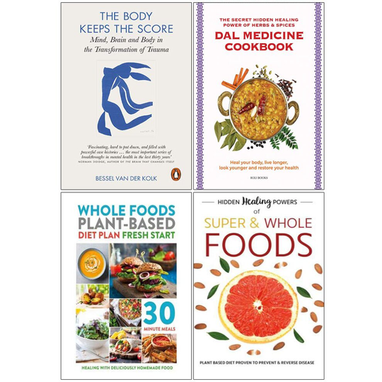 The Body Keeps the Score, Dal Medicine Cookbook 4 Books Collection Set