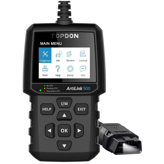OBD2 Scanner Car Diagnostic Code Reader TOPDON AL500 Check Engine Light Full OBD2 Functions Read/Erase Codes I/M Readiness O2 Sensor Test