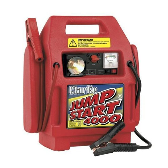 Clarke Heavy Duty Jumpstart 4000 'extra-power' battery for easily starting bigger engines.
