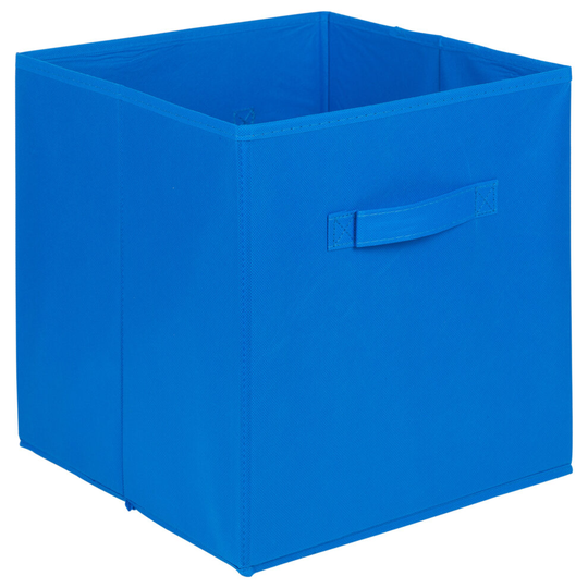 (Royal Blue, 4) 1,4, 6 pcs Foldable Fabric Storage Box Cubes Set