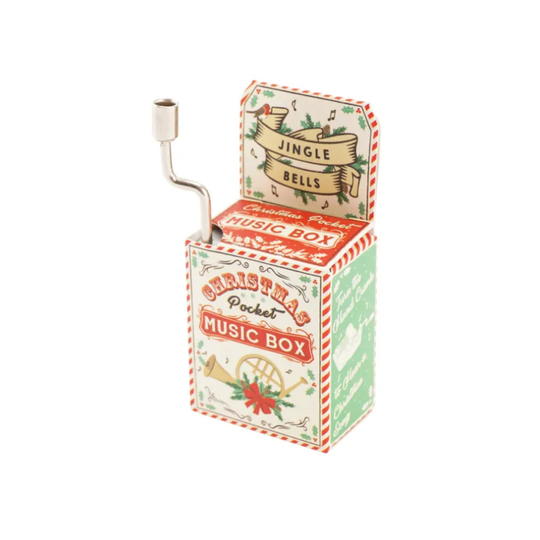 (Jingle Bells) Christmas Songs Wind Up Pocket Music Box | Cracker Fillers | Mini Gifts