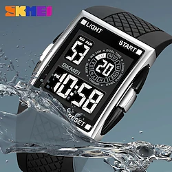 SKMEI Fashion Digital Watch Men LED Light Electronic Movement Male Clock Sport 3Bar Waterproof Countdown Wristwatch Lightinthebox