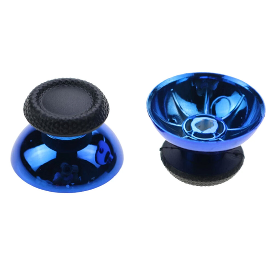(Blue) PS5 Controller Chrome Analog Thumbsticks Grips Thumb Stick Playstation 5