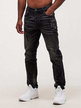 Glorious Gangsta Zevio Denim Jean - Black Wash