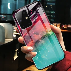 Colorful Tempered Glass Phone Case for Samsung Galaxy S20 S20 Plus S20 Ultra S10 S10E S10 Plus S9 S9 Plus Note 10 Note 10 Plus A10 A20 A30 A40 A50 A70 A20E Lightinthebox