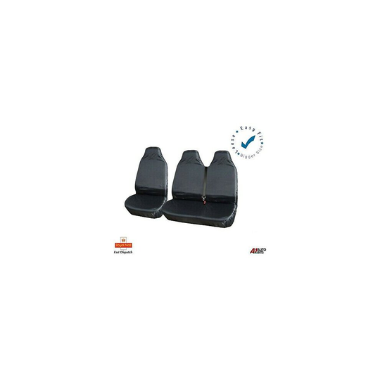 2+1 HEAVY DUTY WATERPROOF FRONT SEAT COVERS FOR FORD TRANSIT TRANSIT CUSTOM VAN