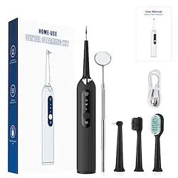 Electric Sonic Dental Scaler Calculus Cleaner Tartar Plaque Remover Brushing Teeth Tongue Cleaning 3 Mode LED Illuminator LCD Mach Lightinthebox