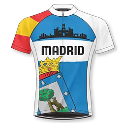 21Grams Men's Cycling Jersey Short Sleeve Bike Top with 3 Rear Pockets Mountain Bike MTB Road Bike Cycling Breathable Quick Dry Moisture Wicking Reflective Strips Blue Graphic Polyester Spandex Sports Lightinthebox