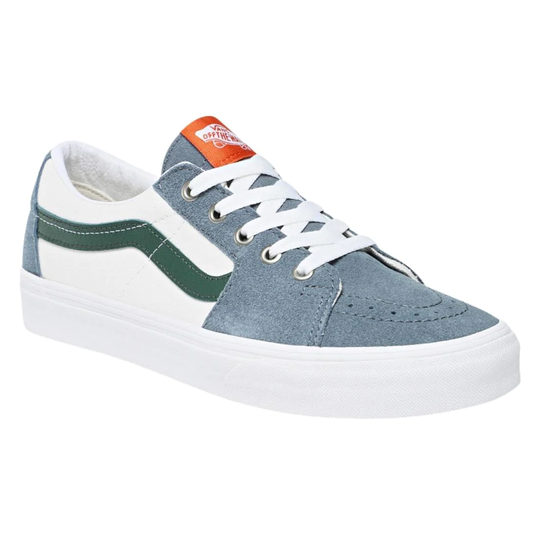 Vans Sk8-Low Shoes - Varsity Canvas Blue/Green