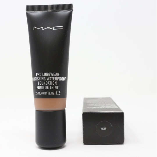 Mac Pro Longwear Waterproof Foundation NC50 0.84oz/25ml New In Box