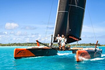 Private Tour: Half-Day Catamaran Sailing Snorkeling and Floating Bar