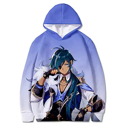 Inspired by Genshin Impact Cartoon Manga Back To School Anime Harajuku Graphic Kawaii Hoodie For Men's Women's Couple's Adults' 3D Print Polyster Lightinthebox