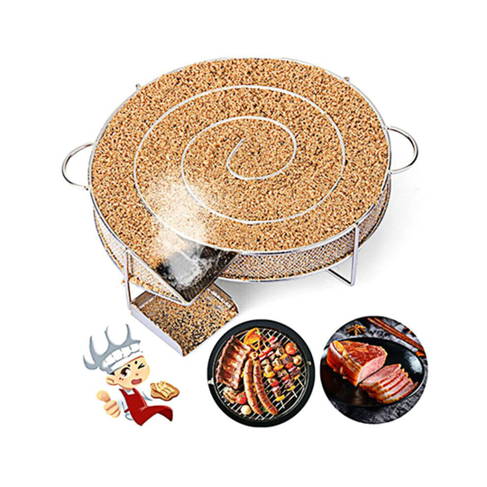 Smoke Generator BBQ Burn Smoker Box Grill Fish Meat Tools Stainless Steel